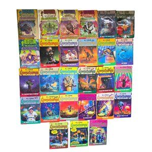 GOOSEBUMPS Book Lot RL Stine Paperback Spooky Scary Stories Goose Bumps Vintage
